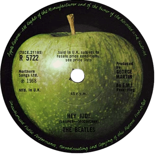 Hey Jude Beatles single cover