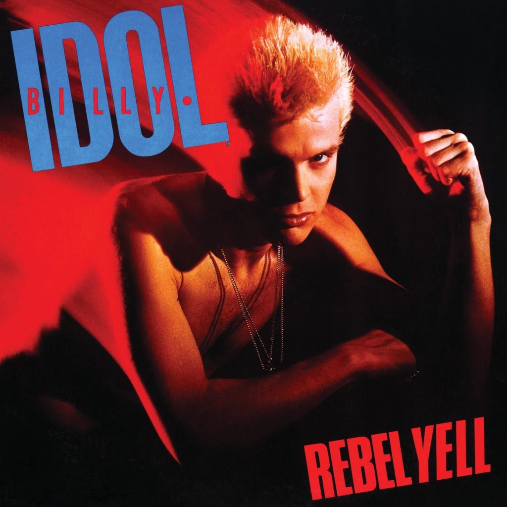 Billy Idol Rebel Yell (1983) πΈπ₯π€ 1 Billy Idol Rebel Yell album cover featuring Billy Idol in red lighting from the 1983 Rebel Yell release.