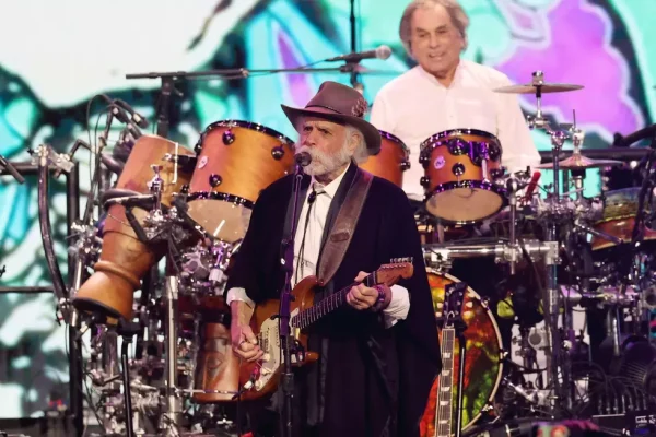 Grahame Lesh Honoring His Father with “Big Brown” in Golden Gate Park Finale - Classic Rock Artists Dead & Company live on stage, Grahame Lesh playing Phil Lesh’s “Big Brown” bass at Golden Gate Park