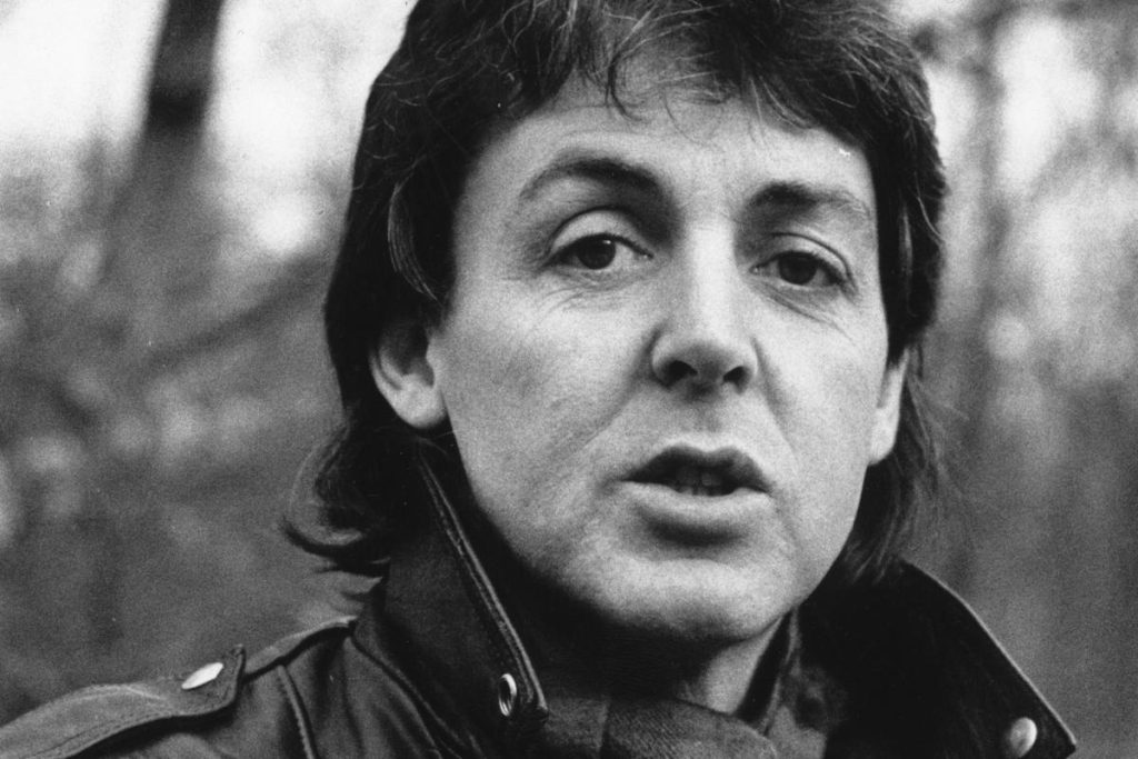 Paul McCartney 1980s Hits Era Portrait - Classic Rock Legend - Classic Rock Artists Paul McCartney in black and white portrait from the 1980s era when he created his biggest Paul McCartney 1980s hits including Coming Up and Ebony and Ivory.