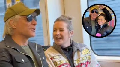 Jon Bon Jovi on London Underground with fan - Bon Jovi in the news for surprise tube appearance before 2026 Forever Tour