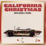 Bryan Adams California Christmas album artwork featuring convertible car with holiday decorations
