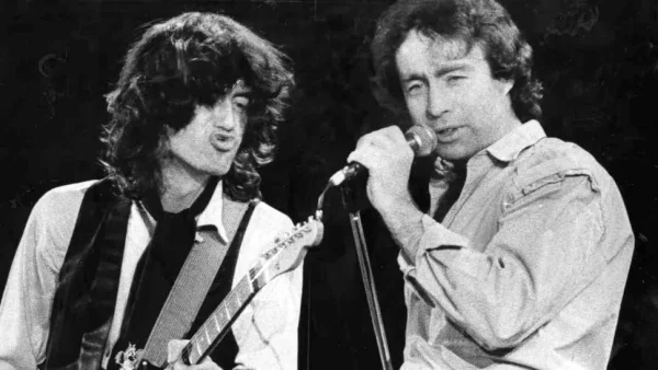Jimmy Page and Paul Rodgers performing together