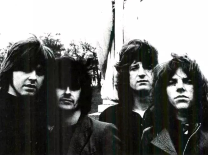 Members of Badfinger in 1970 promotional photo showing Pete Ham, Tom Evans, Joey Molland, and Mike Gibbins