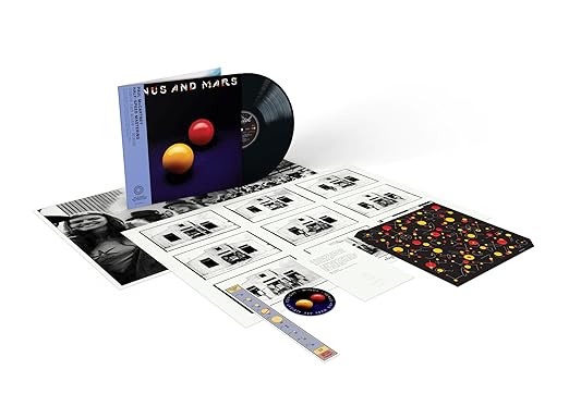 Venus and Mars by Paul McCartney and Wings 50th anniversary deluxe edition vinyl box set with album cover featuring red and yellow snooker balls