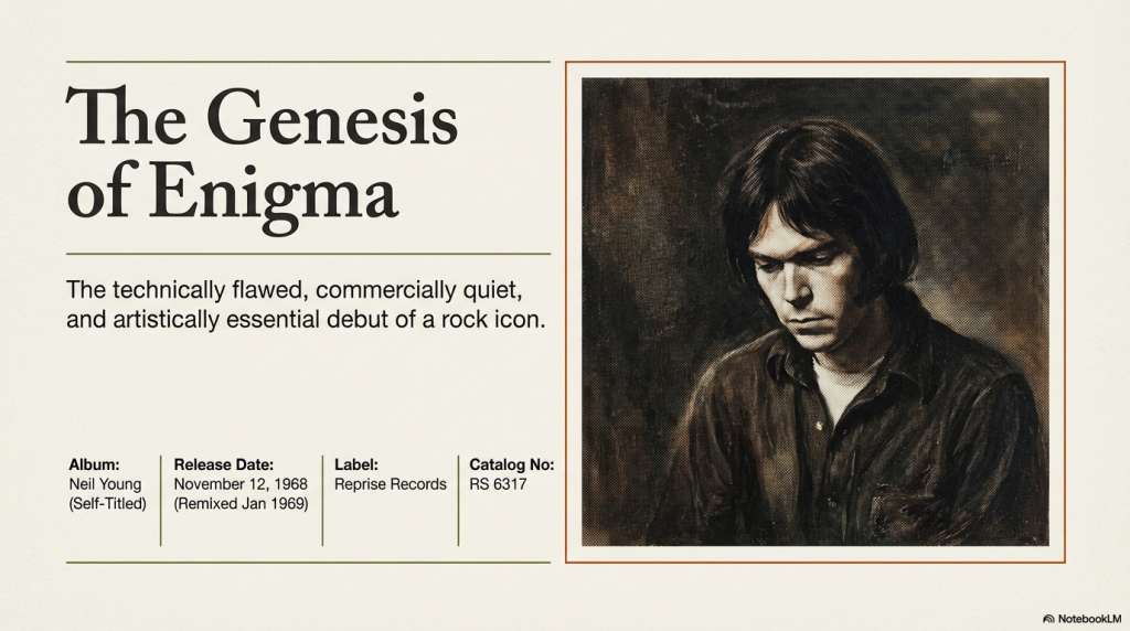 neil young neil young album debut 1968 self-titled reprise records vintage photograph