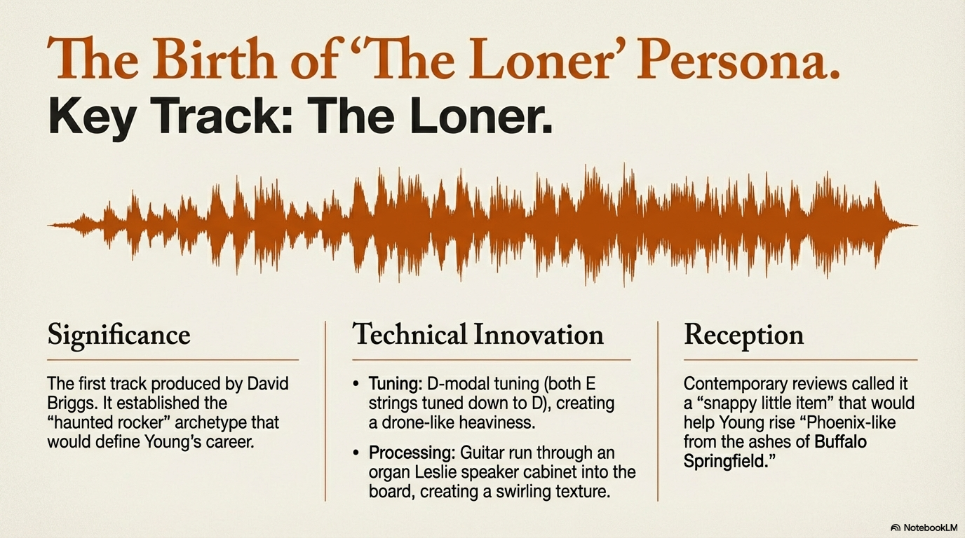 Neil Young performing with guitar