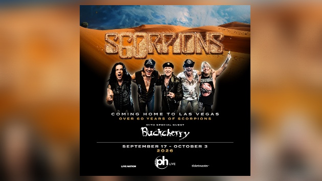 Scorpions Coming Home to Las Vegas Residency 2026 1 Scorpions Las Vegas residency announcement poster for Coming Home to Las Vegas at Planet Hollywood