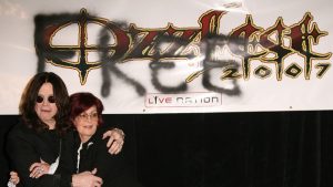 Ozzy Osbourne and Sharon Osbourne announcing Ozzfest 2007 at press conference in Los Angeles