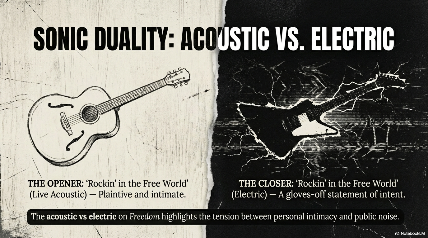 Sonic Duality on Neil Young's Freedom - Acoustic vs Electric Arrangements
