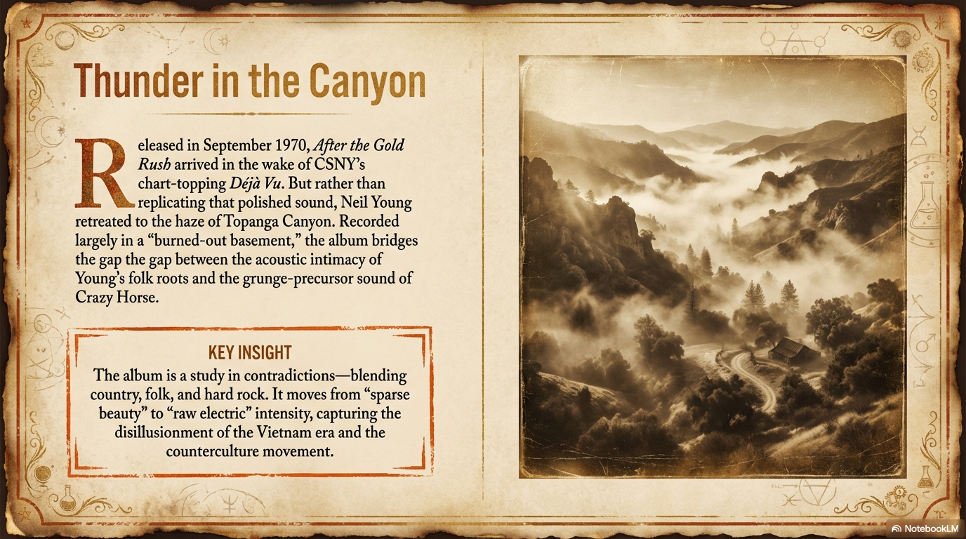 After the Gold Rush: Transformed Neil Young From Promising to Generational 3 Neil Young recording After the Gold Rush in his Topanga Canyon home studio