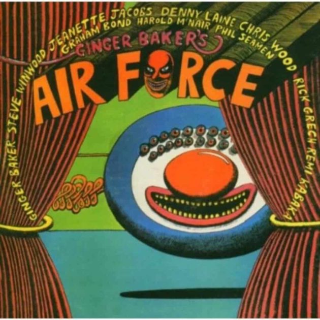 Ginger Bakers Air Force live album cover featuring the focus keyword ginger bakers air force.