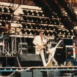 Hawkwind performing live at Donington Park in 1982