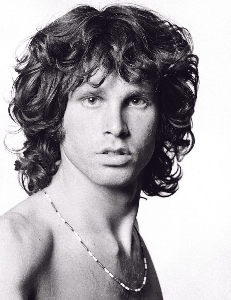 Jim Morrison as the 'Young Lion', poses for the iconic 1967 promotional photograph.