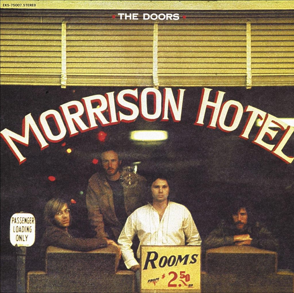 Vinyl cover of Morrison Hotel featuring the doors roadhouse blues.