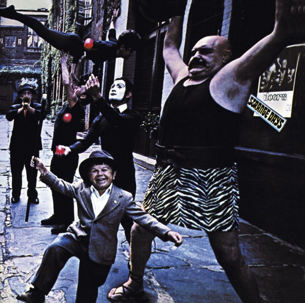 Strange Days album cover featuring The Doors When The Musics Over