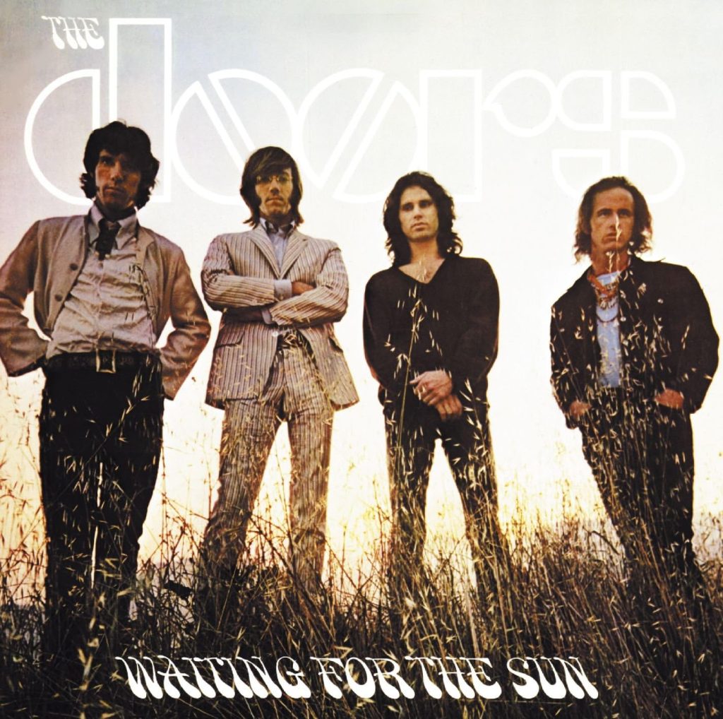 Waiting for the Sun the Doors Album Cover - The Doors standing in a Laurel Canyon field, 1968