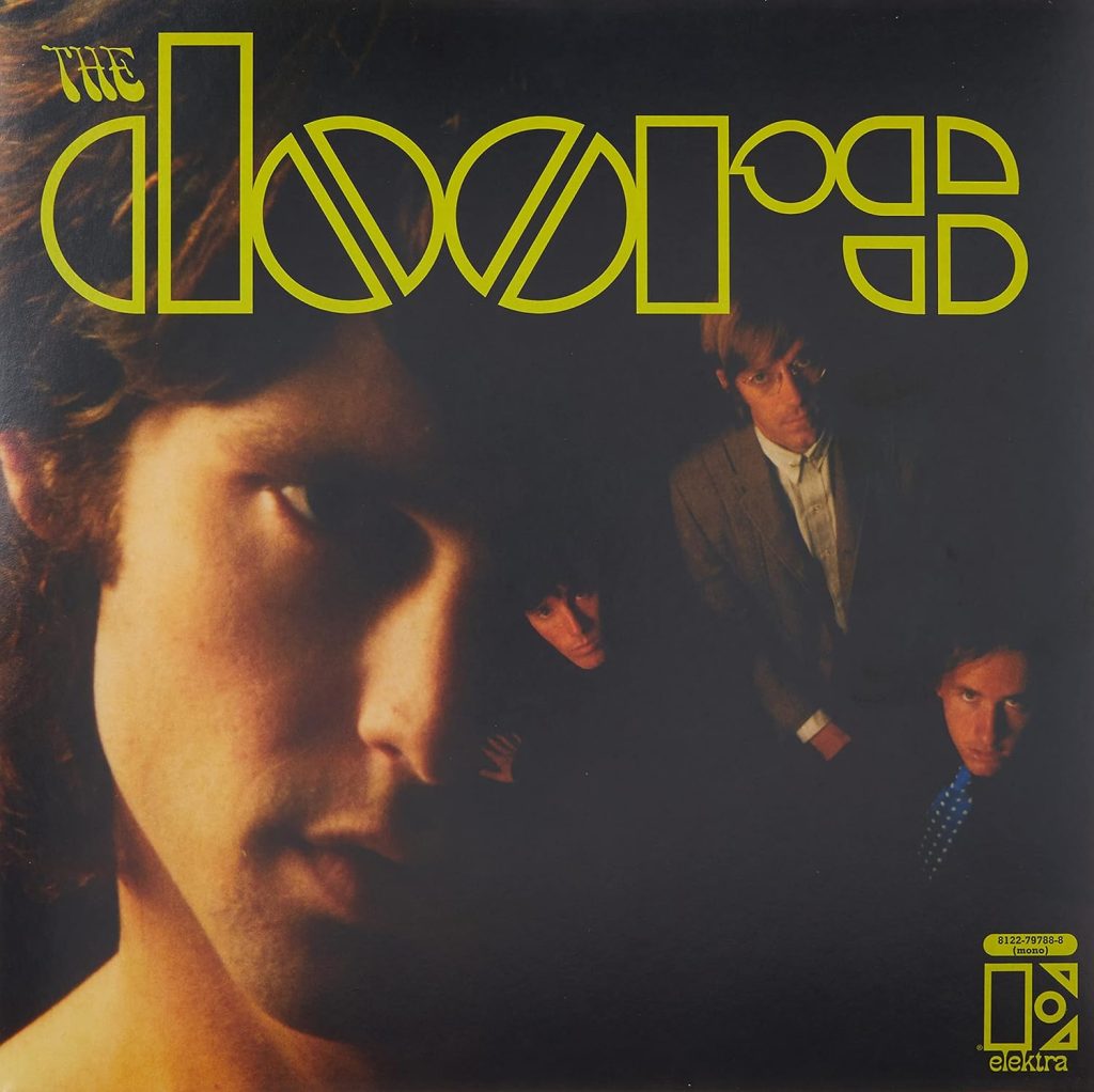 Album cover for the doors the end featuring a dark aesthetic.