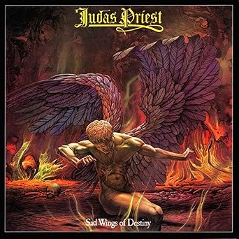 Judas Priest Victim of Changes (1976) 1 Judas Priest Sad Wings of Destiny album cover featuring Judas Priest Victim of Changes with fallen angel artwork.
