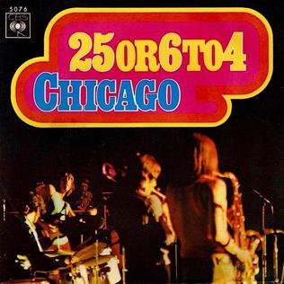 Chicago 25 or 6 to 4 single cover