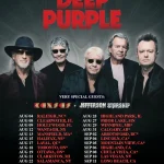 Promotional image for the Deep Purple Tour featuring the band members posing for this image.