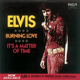 elvis presley burning love single cover