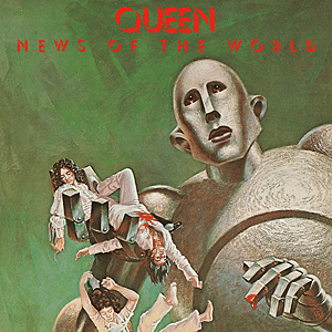 Queen News of the World album cover 1977 We Will Rock You