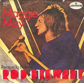 rod stewart maggie may single cover