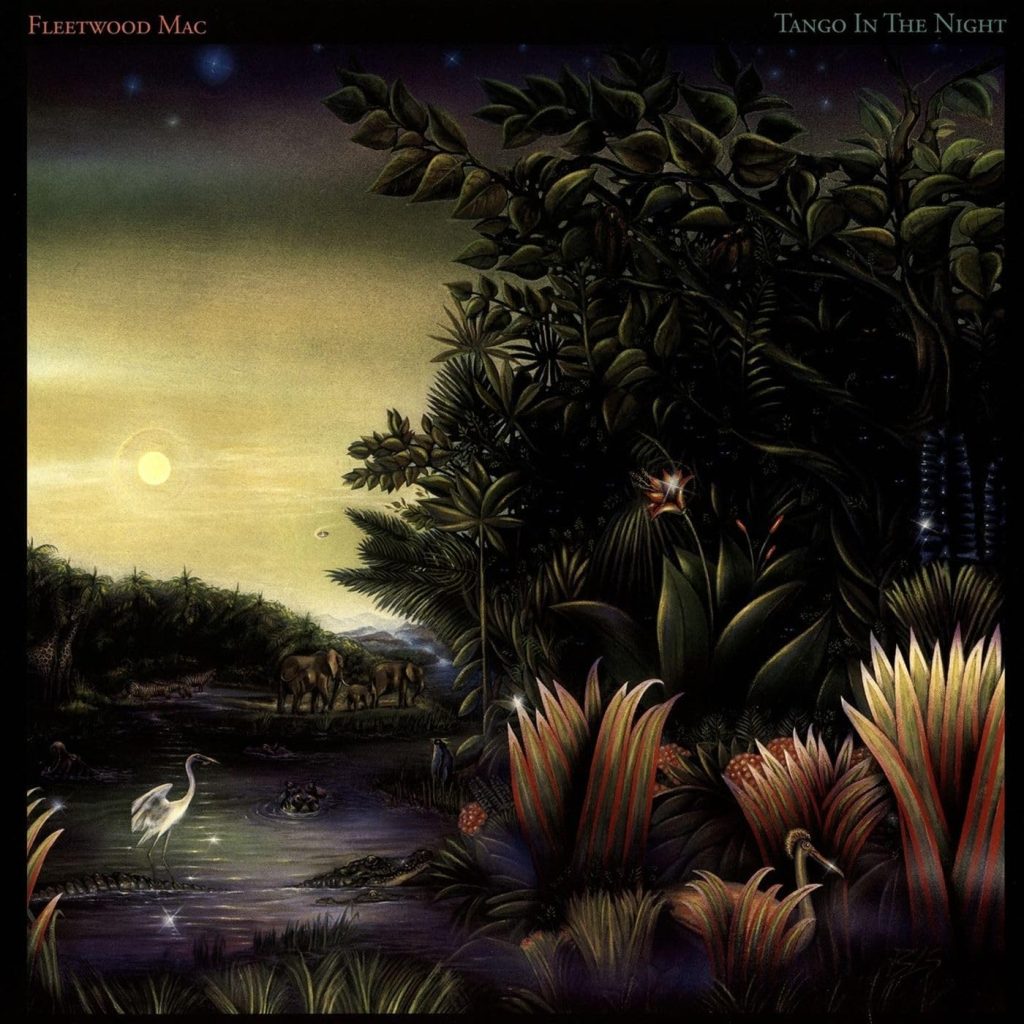 Fleetwood Mac Tango in the Night album cover featuring Fleetwood Mac Everywhere.