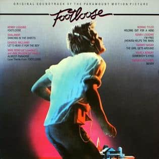 Footloose album cover from the 1984 film soundtrack by Kenny Loggins