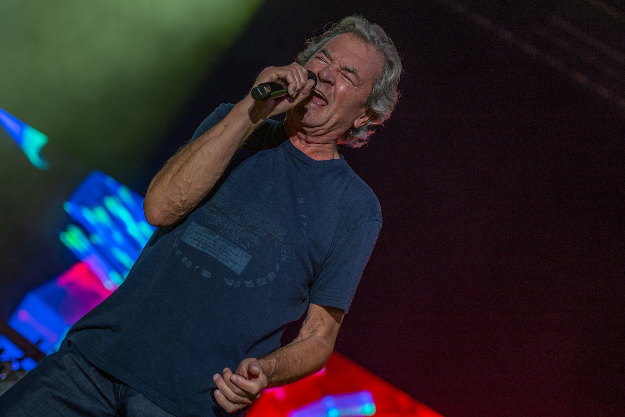 Ian Gillan performing live with Deep Purple in 2022
