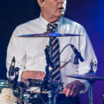 Bobby Elliott, Hollies drummer, performing live in 2017