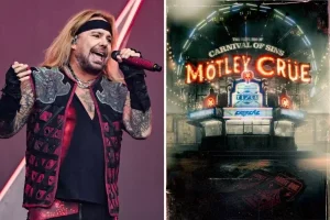 The Return of the Carnival of Sins tour featuring Vince Neil performing and the Motley Crue stage design