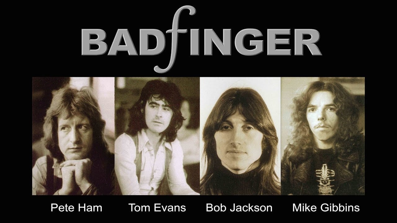 Badfinger 1974 lineup including drummer Mike Gibbins