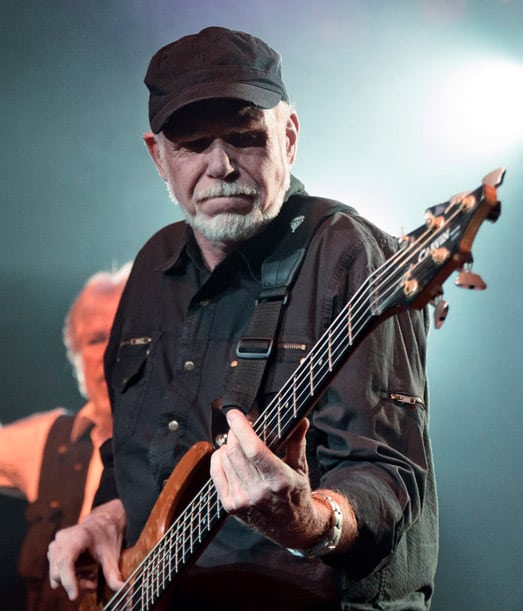Fred Turner BTO bassist and vocalist performing live in 2011