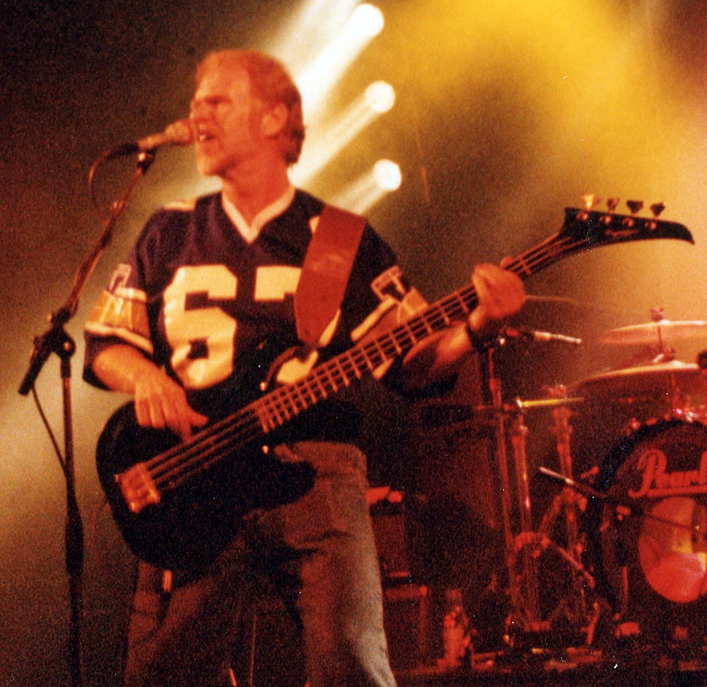 Fred Turner BTO singer performing live on stage in 1991