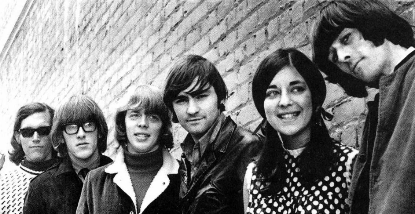 Signe Toly Anderson with the first Jefferson Airplane lineup in 1966